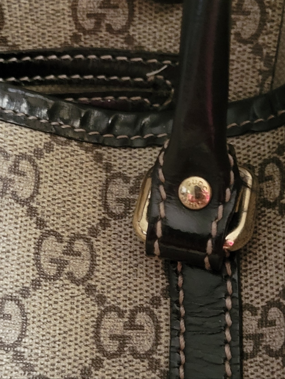 GUCCI GG Supreme Medium Joy Tote Tattoo Rose Hearts collection Authentic! - Picture 4 of 16